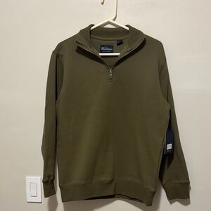 Rumors Olive Green Quarter Zip Sweater- NWT